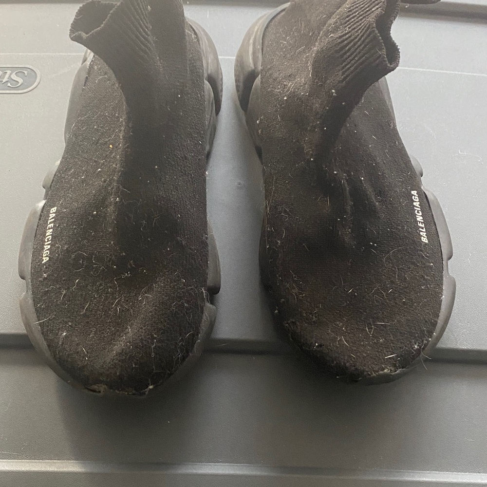 Balenciaga Black Knit Sneakers